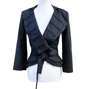 L.A.M.B Womens 2 Piece Blazer Pant Suit, 2005 Dark Navy